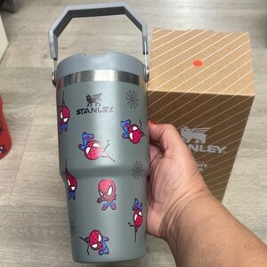 Stanley Gray Tumbler with Spider-Man Design